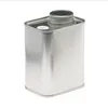 metal screw top storage square coffee tin container tea tin packaging can with degassing valve 95*70*115mm 250g