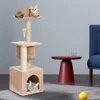 36 muebles de cama de árbol para gatos, torre rascadora, poste, condominio, casa para mascotas, Beige235Q