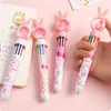 Colors Kawaii Ballpoint Pen Student Push Color Exam Office Multi-color Signature School Study Stationery Childrengift