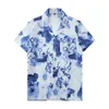 Luxury Designer Shirts Mens Fashion Geometric print bowling shirt Hawaii Floral Casual Shirts Men Slim Fit Short Sleeve Variety yy316W