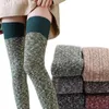 Chaussettes longues d'hiver pour femmes, Lingerie féminine, cuisses hautes, bas de Compression Sexy pour Harajuku