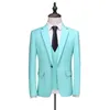 Costumes pour hommes Blazers mode classique grande taille costume trois pièces chanteur scène Performance vêtements hébergé tenue fête Banqu216S