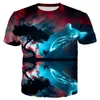 T-shirts pour hommes 2023 Style chinois Street Trend School Hip-Hop 3DT Chemise Loisirs Magnifique T-shirt