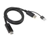 HDMI-kompatibel till DisplayPort Converter Cable 4K 60Hz HD till kvinnlig manlig displayportadapter för TV-bärbar datorprojektor HD till DP-kabel