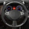 カーステアリングホイールカバーインフィニティFX FX35 FX37 FX50 QX70日産ジュークマキシマ370ZセントラSV308Q