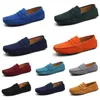 Hommes Femmes Chaussures de plein air Cuir Semelle souple Noir Rouge Orange Bleu Marron Orange Fuchsia Gris Baskets confortables Trente-quatre