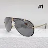 Fashion Metal Frame Windproof Eye Protection Sunglasses Goggles for Women or Men with Box