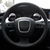 Car Steering Wheel Cover Genuine Leather Suede For Audi A3 8P Sportback A4 B8 Avant A5 8T A6 C6 A8 D3 Q5 8R Q7 4L S3 S4252i