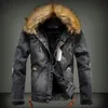 2023 Nowa męska dżinsowa kurtka i płaszcz grube zimowe s-4xl