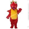 Halloween Nuovo business personalizzato Costumi della mascotte del drago della spina rossa Costumi della mascotte di Halloween del fumetto per adulti