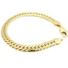 Bracelet de mode solide en or jaune 18 carats rempli de chevrons pour hommes, chaîne 339A