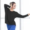 Stage Wear Ballet professionnel Dance Tops pour femmes filles Modal manches chauve-souris col rond Yoga moderne salle de bal Dancewear T-shirt