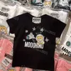 Baby Kids Summer T-shirts Designer Tees Boys Girls Fashion Bear Letters Mozaiki drukowane bluzki Dzieci swobodne modne tshirty więcej kolorów luksusowe topy wysokiej jakości marka najlepsza marka