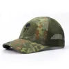 Ball Caps Skull Baseball Cap Men's Mesh Summer Tactical Special Forces Sniper Placement Patch