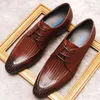 Sapatos de vestido de alta qualidade homens de couro genuíno sapato oxford preto borgonha lace up quadrado toe casamento formal para homens