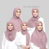 Foulards perle mousseline de soie bulle monochrome bulle écharpe haute qualité directe vente chaude hijab ventes ethnique usine I9N00SH8
