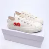 All Starsd Schuh CDG Canvas Play Love With Eyes Hearts 1970 1970er Jahre Big Eyes Beige Schwarz Klassische lässige Skateboard-Turnschuhe 35-46 Designer