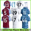 23 24 24 Koszulki piłkarskie Zestaw dla dzieci 2023 2024 Aston Villas Football Shirt Away Fan Wersja Camisetas Mings McGinn Buendia Watkins Maillot Foot