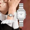 Womens watch Watches high quality Square watch fashion simple bamboo steel belt watch