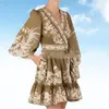 20222 spring and summer fashion three-dimensional butterfly print dress301s