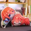 Peluş bebekler 45cm anime go toubun no hanayome the mükemmel quintupletler nakano ichika miku cos bebek yastık doldurulmuş oyuncak sahne hediyesi 230915