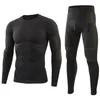 Thermo-Unterwäsche für Herren, mit Fleece gefüttert, Set, Motorrad, Skifahren, Basisschicht, Winter, warm, lange Unterhosen, Hemden, Oberteile und Unterhosen, Anzug283p