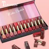 Lippenstift 6/12PCS Frauen Mode Matt Flüssigen Lippenstift Set Sexy Rot Kürbis Samt Lip Glossen Langlebig Wasserdicht schönheit Werkzeug 230915