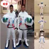 2018 Costume de mascotte de costume spatial direct d'usine Costume de mascotte d'astronaute avec sac à dos avec chaussures à gants LOGO Adu218l