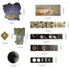 Envoltório de presente 145pcs astronomia vintage adesivos bronzeando universo washi do espaço galáxia planetas decoração estética para scr