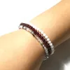 MG0128 A GRADE MONSTONE GARNET BRACLAND RUTILATED QUARTZ YOGA MALA PEADS BRACLATE 4 MM mini Gemstone Jewelry Set322a