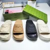 Flipers de luxo Designers de marca de slides Mulheres Ladies Plataforma Hollo