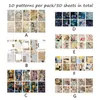 Gift Wrap 50PCS Journal Diary Retro DIY Art Museum Fragment Decorative Material Paper Collage