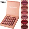 Lippenstift HANDAIYAN 6 Teile/satz Roter Flüssiger Lippenstift Samt Matt Lipgloss Nude Make-Up Frauen Langlebig Wasserdicht Schönheit Kosmetik Werkzeug 230915