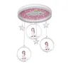 Pendelleuchten Kinderzimmer Kronleuchter Junge Mädchen Prinzessin Schlafzimmer Lampe Nordic Cartoon Moderne Einfache Augenschutz Rosa Beleuchtung