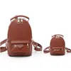 Moda de couro PU mini tamanho feminino bolsa infantil bolsas de escola mochilas estilo mochila mochila mochila bolsa de mão 3 tamanhos3140