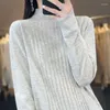 Swetry damskie Szdyqh Women Pullovers Super drobna wełniana dzianina Spring Solidne, wygodne ciepłe ubrania żeńskie słochy podstawowe