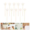 Party Decoration 10 Pcs Star Wand Kid Toys Girls Children Plaything Fairy Decorative Wands Wood DIY Graffiti Star-shaped Sticks