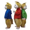 2019 Factory Outlets Alvin en de Chipmunks mascottekostuum Alvin mascottekostuum 272i