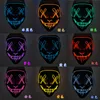 LED Glow Black v Mask Cold Glow Halloween Mask Ghost Walk Mask Mask in Stock