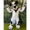 Lange vacht Husky hond Fox mascotte volwassen kostuum op maat fancy kostuum cartoon thema fancy dress advertentie kleding