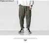 Spodnie Casual Mens Cargo Spodnie Mens Marka odzież Stopy Kap w Kiepieniu Hip Hop pomarańczowy kostka