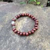 SN0407 bracelet de bouddha en perles de bois marron, à la mode, bon marché, pour homme, bijoux bouddhistes de yoga mala, 213x