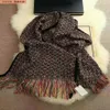 New Women Imitation Cashmere Scarf Autumn Winter Fashion Printing Thick Warm Scarf Shawl Retro Letter Short Tassel Design Scarf ec3279