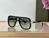2024 Modny metalowy jednoczęściowy metalowy metalowe okulary przeciwsłoneczne luksusowe okulary męskie szklanki unisex unisex czarny kwadratowy luster