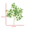 Decorative Flowers 1pcs DIY Artificial Plastic Bamboo Leaves Branches Home Plants Simulation Office Art Garden Supplies Decorations