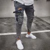 Casual Slim Fit Mens Jeans 2022 Trendy Kne Ripped Designer Pants Men Party DJ Fashion Masculina Y220420210B