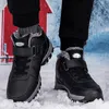 Dress Shoes Winter Women Men Boots Waterproof Leather Boot Man Plush Warm Sneakers Man Outdoor Ankle Snow Boots Casual Shoes Big Size 230915