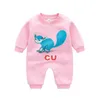 kids Designer Clothes Autumn Winter Thick Fleece Rompers Baby Boy Girl Top Quality Long Sleeve Combed Cotton 0-24 Months Newborn Infant Jumpsuits