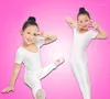 Etapa desgaste niñas ballet body niños azul blanco danza leotardo manga corta gimnasia