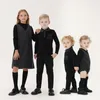 Bluzy bluzy AP dżins z Jersey Family Dopasowanie ubrania dziecięce dzieci nastolatki chłopcy dziewczyny jesień jesieni dżinsy sukienka mody koszulka romper ubrania 230915